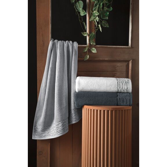 Πετσέτα Προσώπου Tiber Anthracite 50x90 guy Laroche  100% Cotton