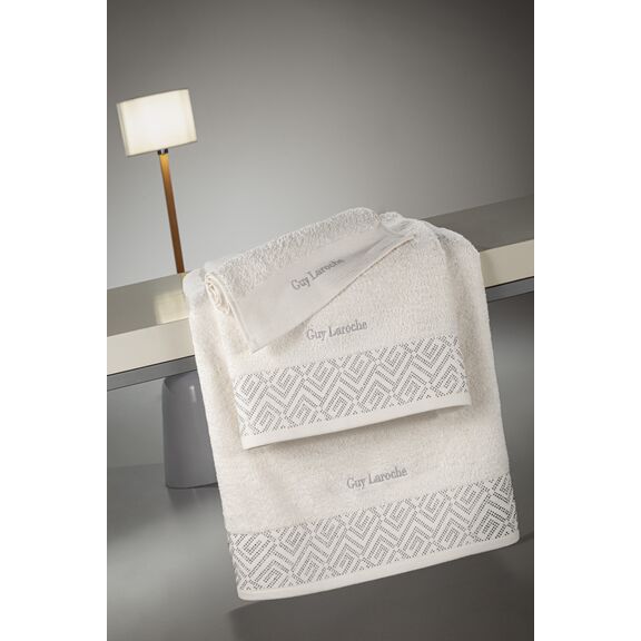 Σετ 3τμχ Πετσέτες Emblem Ivory guy Laroche  100% Cotton 500 Gr/m10