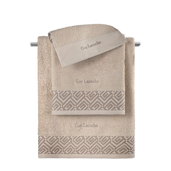 Σετ 3τμχ Πετσέτες Emblem Sand guy Laroche  100% Cotton 500 Gr/m10