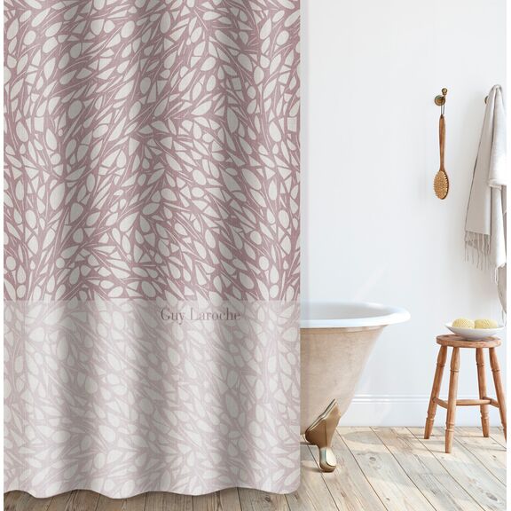 Κουρτίνα Μπάνιου Root Lilac 180x185 guy Laroche  100% Polyester, Water Repellant