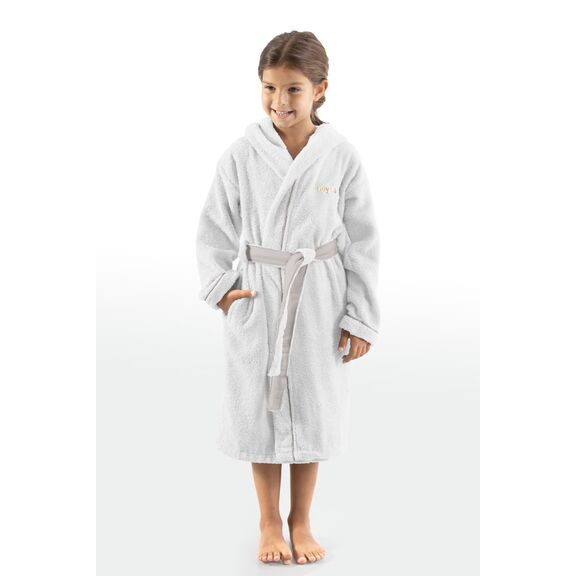Παιδικό Μπουρνούζι Kiddies White 12-14 Ετών guy Laroche  100% Cotton