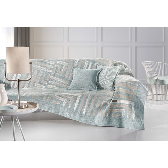 Ριχτάρι Dali Aqua 180x150 (Πολυθρόνας) guy Laroche  37% Cotton-21%polyester-42% Acrylic