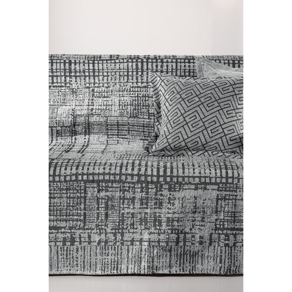 Ριχτάρι Καναπέ Melbourne Silver (Τριθέσιος) 180x300 guy Laroche  37% Cotton-21%polyester-42% Acrylic