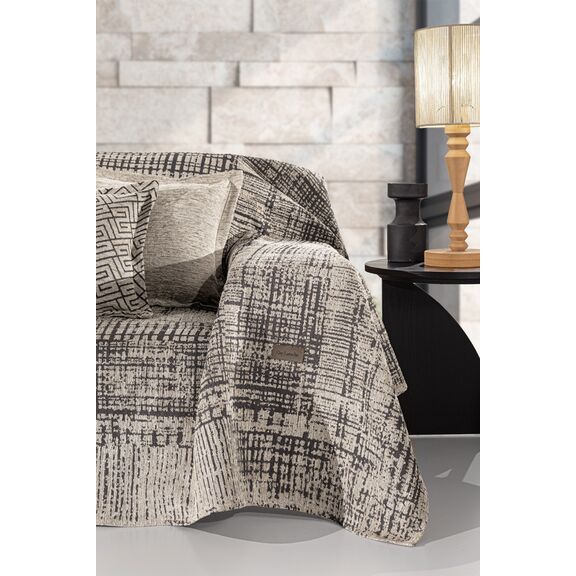 Ριχτάρι Καναπέ Melbourne Natural (Τριθέσιος) 180x300 guy Laroche  37% Cotton-21%polyester-42% Acrylic