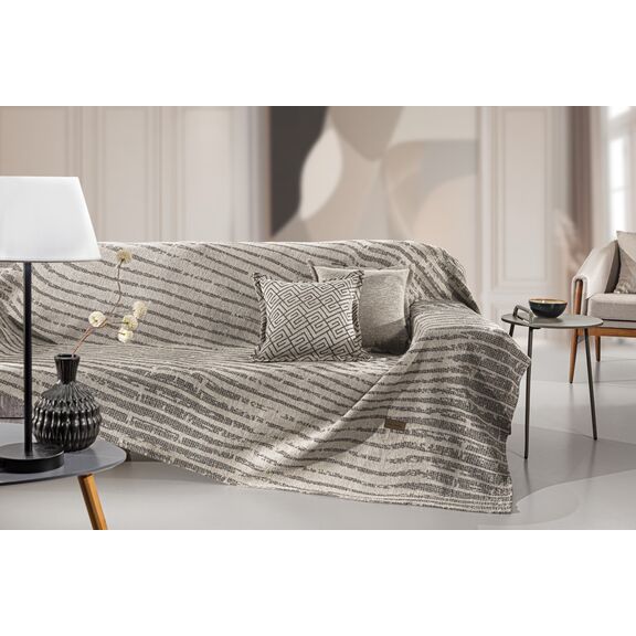 Ριχτάρι Καναπέ Sydney Natural (Τριθέσιος) 180x300 guy Laroche  37% Cotton-21%polyester-42% Acrylic