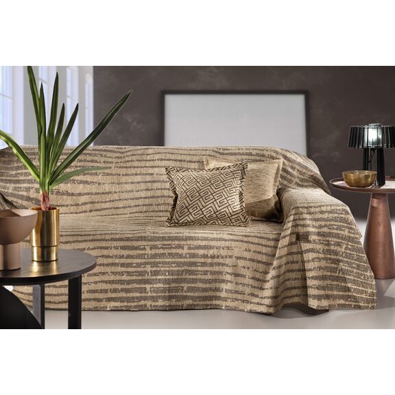 Ριχτάρι Καναπέ Sydney Golden (Τριθέσιος) 180x300 guy Laroche  37% Cotton-21%polyester-42% Acrylic