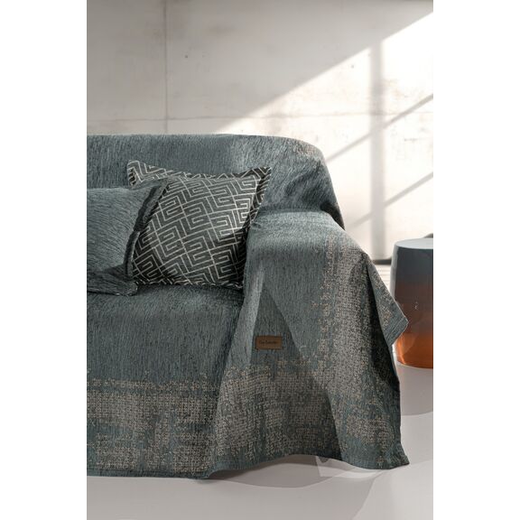 Ριχτάρι Καναπέ Perth Petrol (Πολυθρόνας) 180x150 guy Laroche  37% Cotton-21%polyester-42% Acrylic