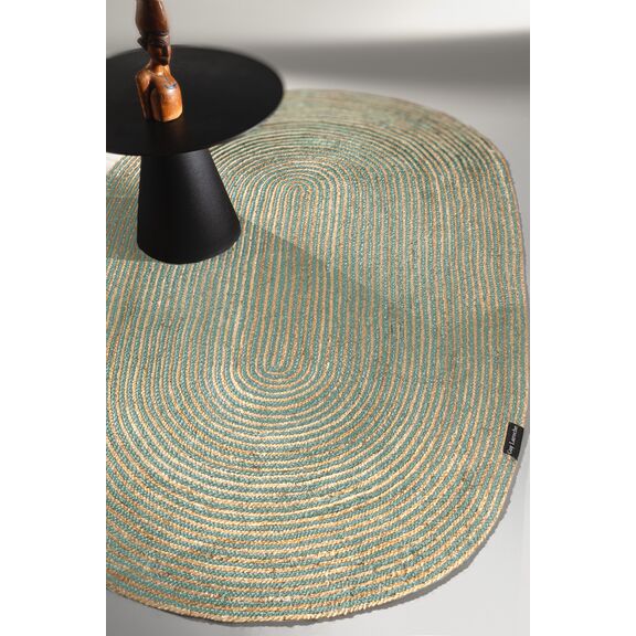 Χαλί Hartum Aqua Oval 130x200εκ. guy Laroche  100% Jute