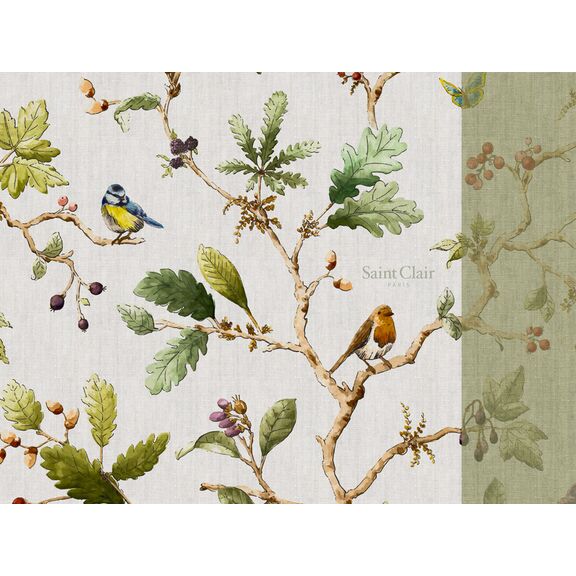 Σουπλά 3047 Olive 45x33 Saint Clair  100% Polyester