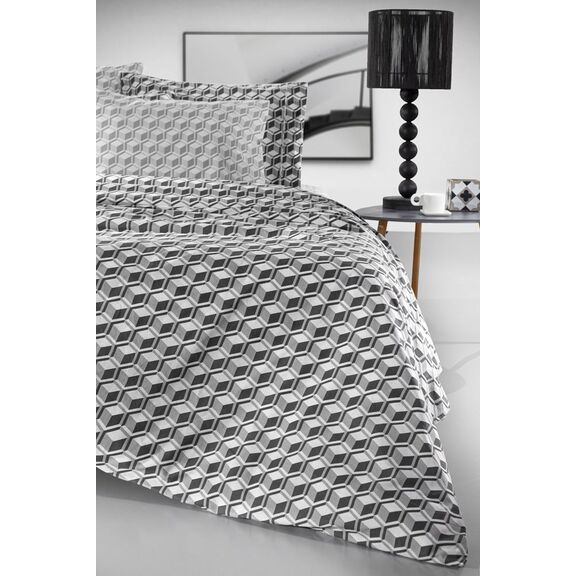 Σετ 3τμχ. Σεντόνια Monroe Grafite 160x265 guy Laroche Grafite 100% Cotton Percale 160 Count