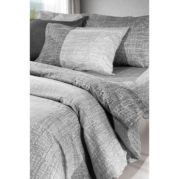 Σετ 3τμχ Σεντόνια Valley Silver 180x265 guy Laroche  100% Cotton Percale