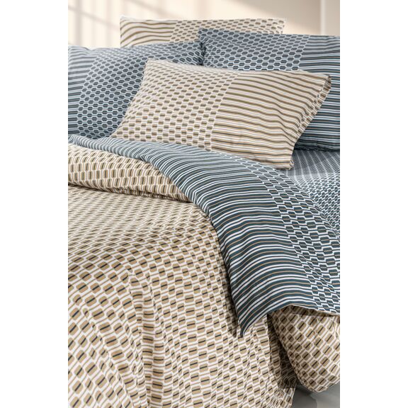 Σετ 4τμχ Σεντόνια Galleon Azul με Λάστιχο 170x200+32 guy Laroche  100% Cotton Percale