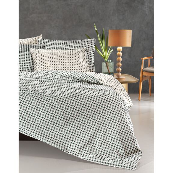 Σετ 4τμχ Σεντόνια Buddha Cement 270x265 guy Laroche  100% Cotton Percale