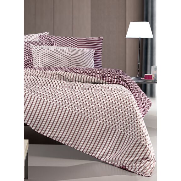 Σετ 4τμχ Σεντόνια Galleon Amethyst με Λάστιχο 170x200+32 guy Laroche  100% Cotton Percale