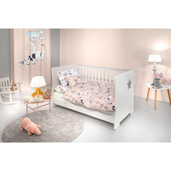 Σετ 3τμχ Βρεφικά Σεντόνια Zootopia Cameo 115x170 guy Laroche  100% Cotton