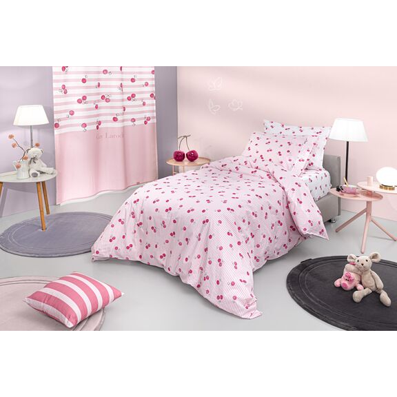 Σετ 3τμχ Παιδκά Σεντόνια Cherries 165x250 guy Laroche  100% Cotton