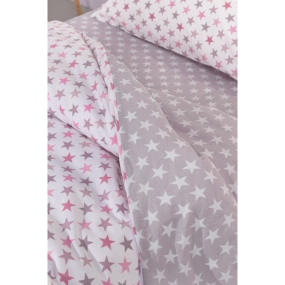 Σετ 3τμχ Παιδικά Σεντόνια Cosmos Pudra 165x250 guy Laroche  100% Cotton
