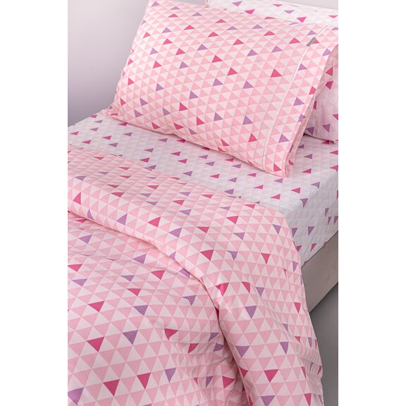 Σετ 3τμχ Παιδικά Σεντόνια two 2 Twenty Fuchsia 165x250 guy Laroche  100% Cotton