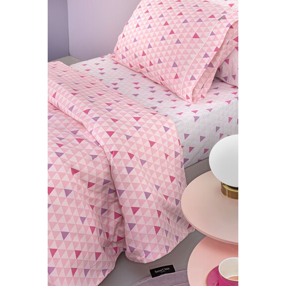 Σετ 3τμχ Παιδικά Σεντόνια two 2 Twenty Fuchsia 165x250 guy Laroche  100% Cotton