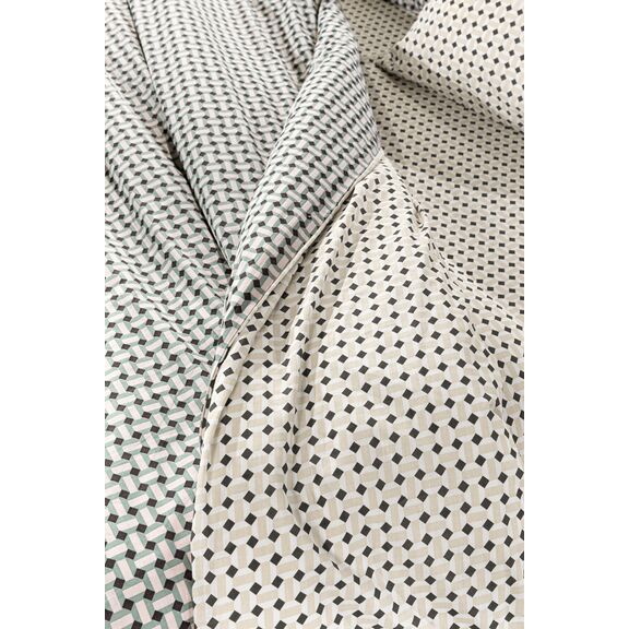 Σετ 2τμχ Παπλωματοθήκη Buddha Cement 165x225 guy Laroche  100% Cotton Percale