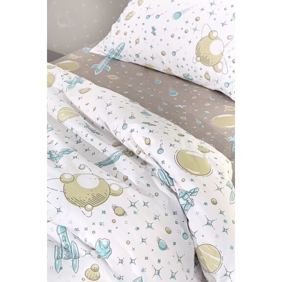 Σετ 2τμχ Παιδική Παπλωματοθήκη Meteor 165x225 guy Laroche  100% Cotton
