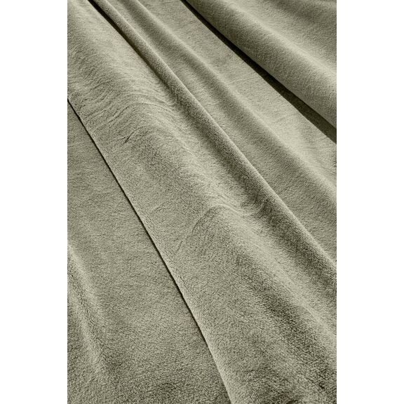 Σετ 2τμχ Κουβέρτα Velvet Khaki 160x220 guy Laroche  100% Flannel