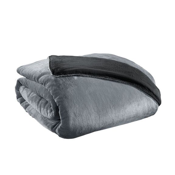 Σετ 2τμχ Κουβέρτα Velvet Cement 160x220 guy Laroche  100% Flannel