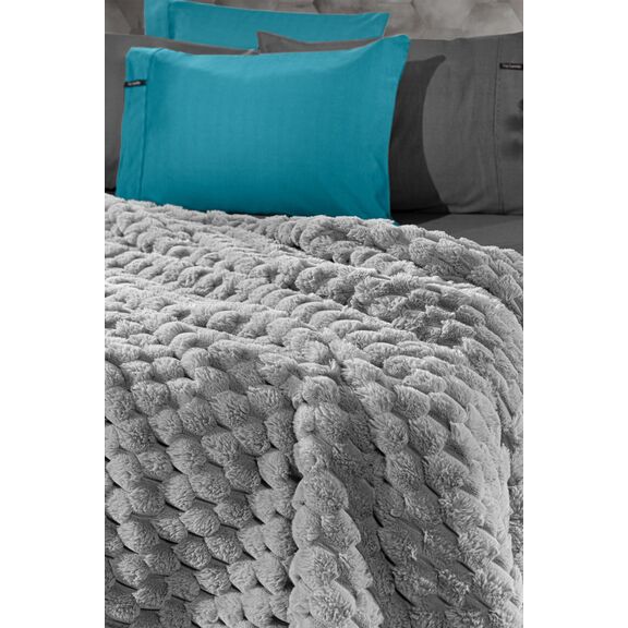 Κουβέρτα Elixir Silver 260x240 guy Laroche  100% Polyester Art. fur