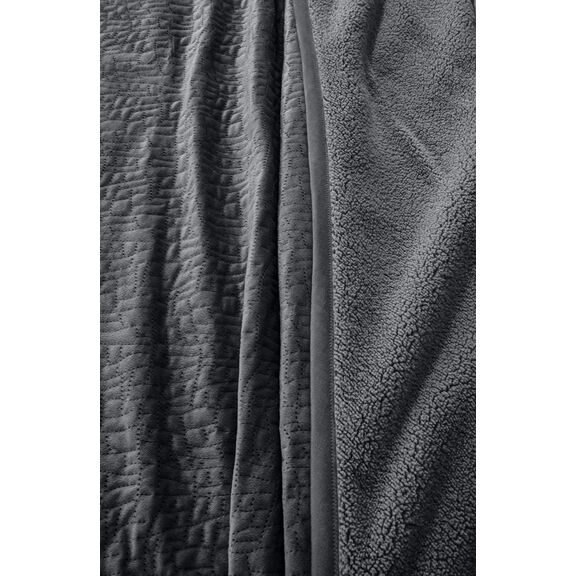 Σετ 2τμχ Κουβέρτα Bolzano Anthracite 220x240 guy Laroche  100% Velvet Pol.