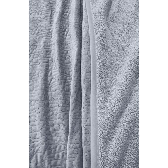 Σετ 2τμχ Κουβέρτα Bolzano Silver 220x240 guy Laroche  100% Velvet Pol.