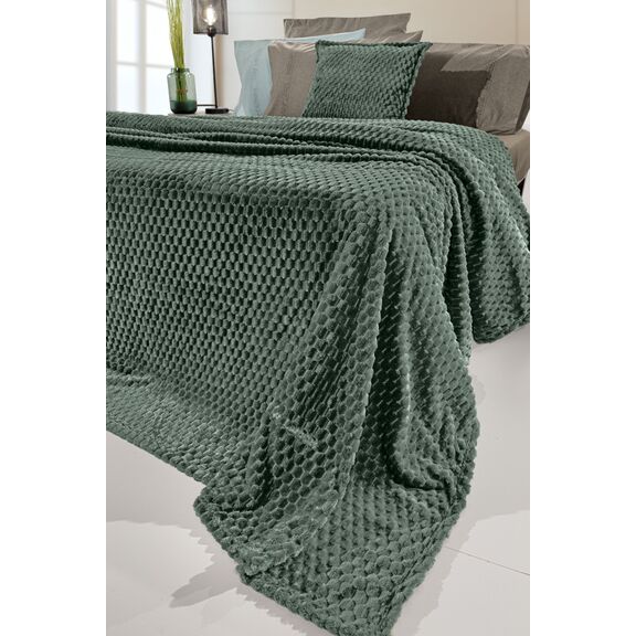 Σετ 2τμχ Κουβέρτα Smoothie Pesto 160x220 guy Laroche  100% Pol. - Microfiber