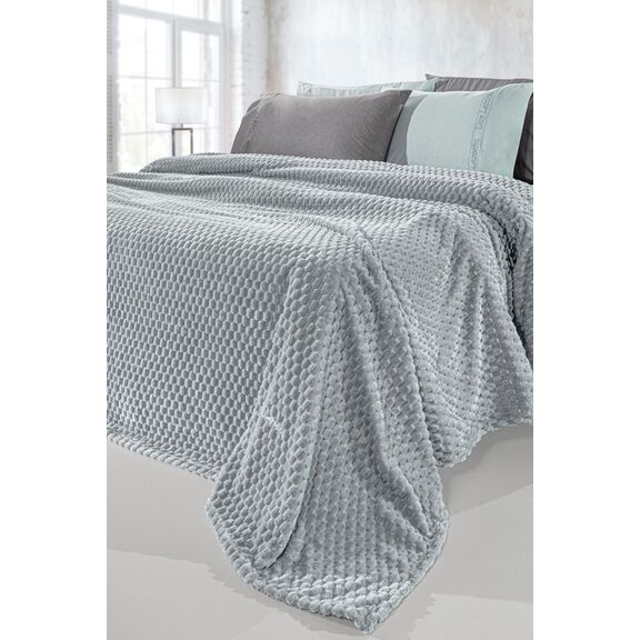 Σετ 2τμχ Κουβέρτα Smoothie Silver 220x240 guy Laroche  100% Pol. - Microfiber