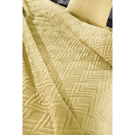Σετ 2τμχ Κουβερλί Curves Lime 160x240 guy Laroche  100% Fine Microfiber