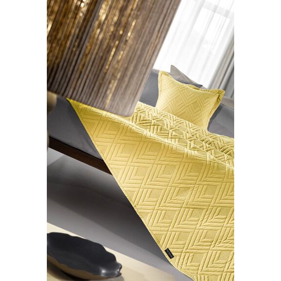 Σετ 2τμχ Κουβερλί Curves Lime 220x240 guy Laroche  100% Fine Microfiber