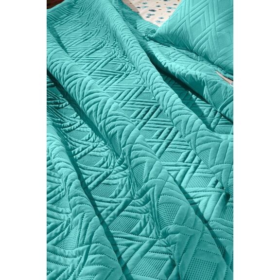 Σετ 2τμχ Κουβερλί Curves Petrol 220x240 guy Laroche  100% Fine Microfiber