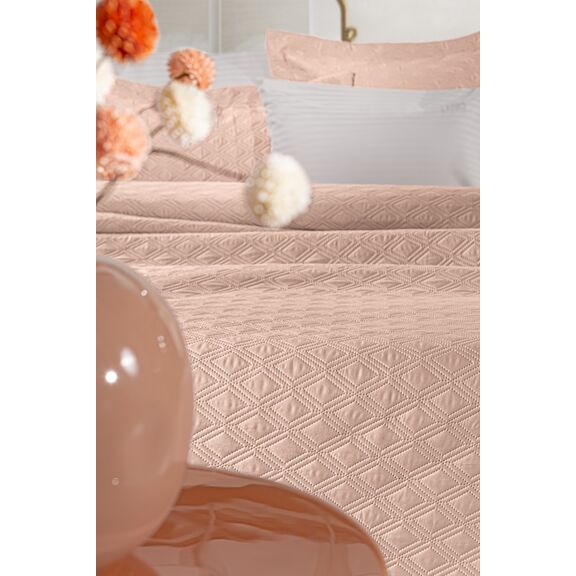 Σετ 3τμχ Κουβερλί Honour old Pink 240x250 guy Laroche  100% Microsatin