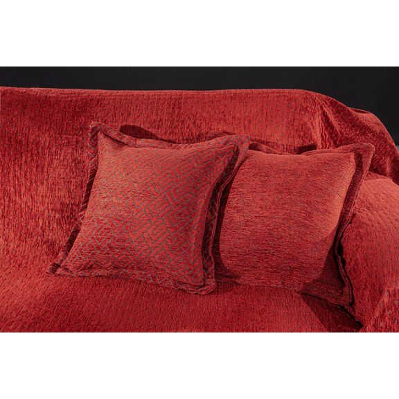 Διακοσμητική Μαξιλαροθήκη Pouat Bordeaux 45x45 guy Laroche  50% Cotton -50% Chenille