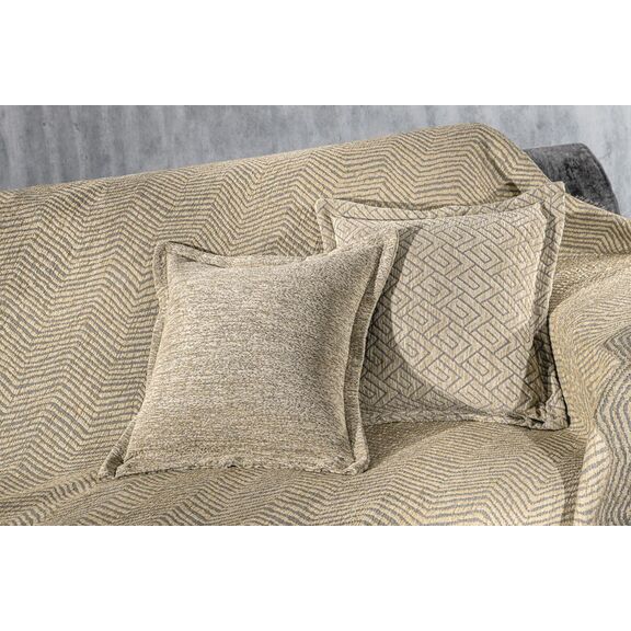Μαξιλαροθήκη Διακοσμητική Vento Cream 45x45 guy Laroche  50% Cotton -50% Chenille