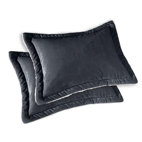 Ζεύγος Διακοσμητικά Μαξιλάρια Sublime Carbon 50x70 guy Laroche  100% Flannel
