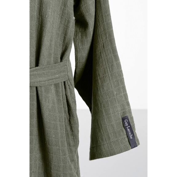 Μπουρνούζι Supreme Khaki Small + Πουγκί Καλλυντικών guy Laroche  100% Organic Cotton