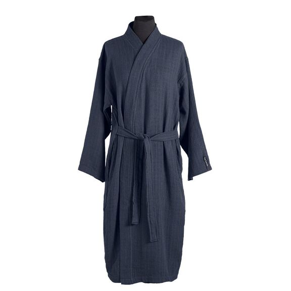 Μπουρνούζι Supreme Marine Large + Πουγκί Καλλυτνικών guy Laroche  100% Organic Cotton