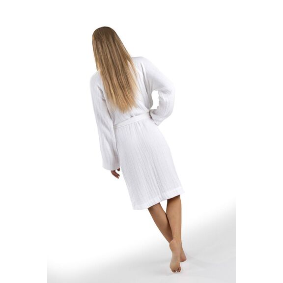 Μπουρνούζι Supreme White Small + Πουγκί Καλλυντικών guy Laroche  100% Organic Cotton