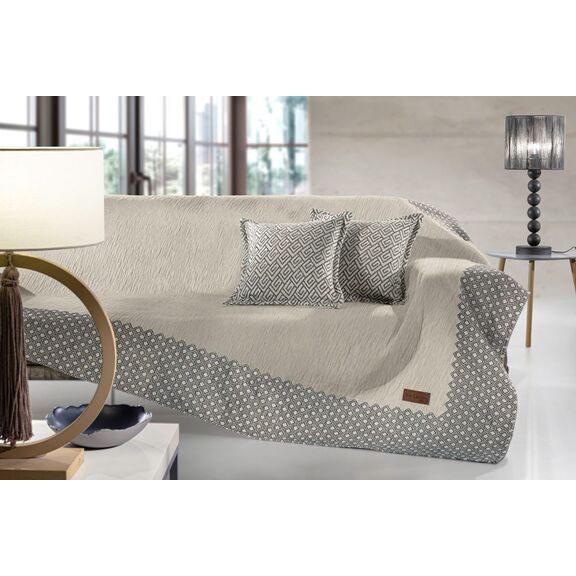 Ριχτάρι Zircon Grey 180x250 guy Laroche Grey Cotton - Chenille