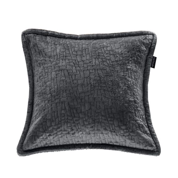 Ριχτάρι Bolzano Anthracite 130x170 + Διακοσμητικό Μαξιλάρι guy Laroche  100% Velvet Pol.