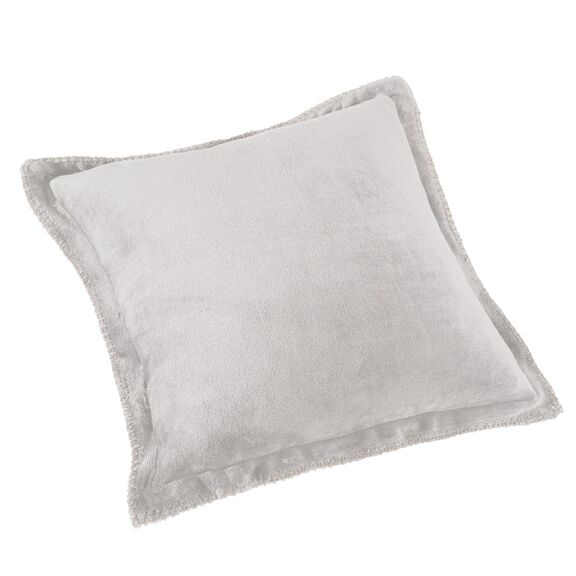 Προσφορα! Κουβέρτα Βρεφική Velvet Silver 100x140 δύο Όψεων + Δώρο Μαξιλαράκι Διακοσμητικό 45x45 Saint Clair  100% Flannel