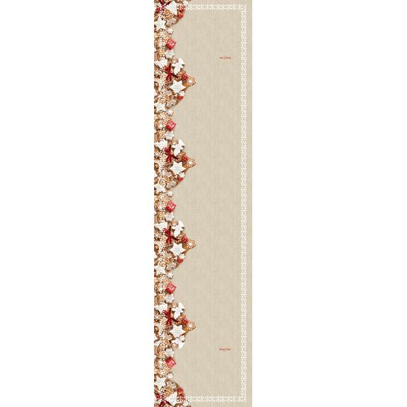 Χριστουγεννιάτικη Τραβέρσα 2010 Laser cut 40x160 Saint Clair  100% Polyester