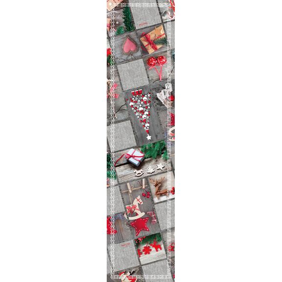 Χριστουγεννιάτικη Τραβέρσα 2026 Laser cut 40x160 Saint Clair  100% Polyester
