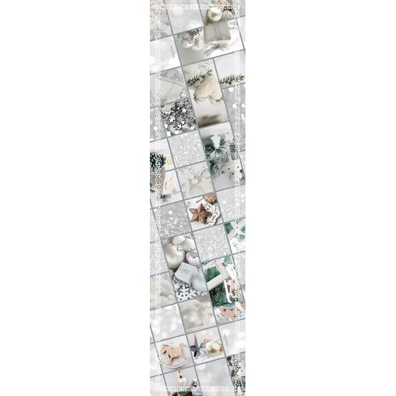 Χριστουγεννιάτικη Τραβέρσα 2027 Laser cut 40x160 Saint Clair  100% Polyester
