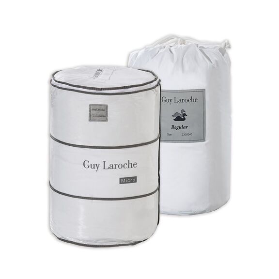 Πάπλωμα new Regular + Δώρο Πάπλωμα Fine 160x220 guy Laroche  80% Down - 20% Feather /100% Cotton Cover