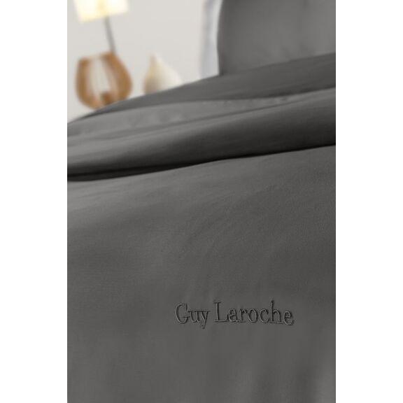 Σετ 3τμχ Παπλωματοθήκη Silky Anthracite 245x245 guy Laroche  100% Cotton Satin